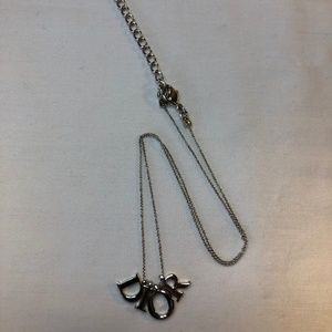 dior spell out chain